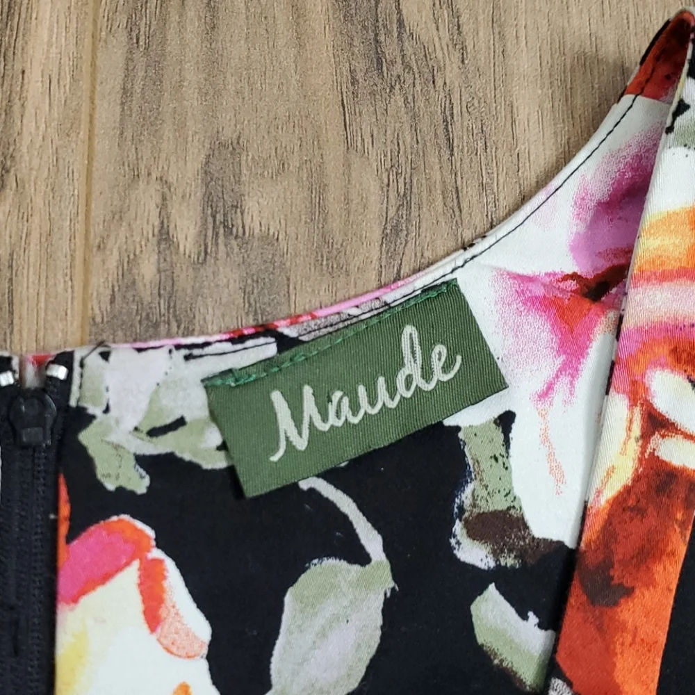 Maude Black with Colorful Flower Dress